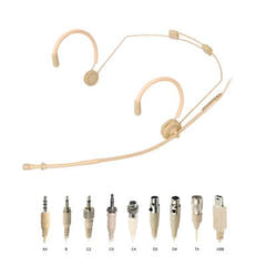 ScanMic headset Mikrofon Omni 4P XLR für Mipro Beige