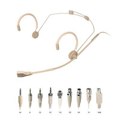 ScanMic headset Mikrofon Cardoid für Mipro, Beige