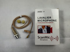 ScanMic Lavalier-Mikrofon Omni 4P XLR für Mipro, Beige