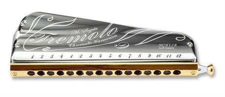Suzuki SCT-128C Tremolo Chromatische Harmonikas.