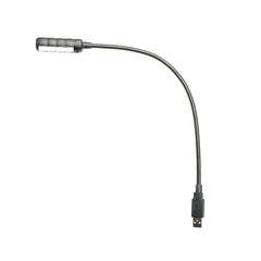 Adam Hall Stands SLED 1 ULTRA USB C - Schwanenhalslampe, USB-Stecker, 4 COB-LEDs und optionale Farben