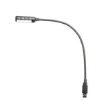 Adam Hall Stands SLED 1 ULTRA USB C - Schwanenhalslampe, USB-Stecker, 4 COB-LEDs und optionale Farben