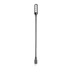 Adam Hall Stands SLED 1 ULTRA USB C - Schwanenhalslampe, USB-Stecker, 4 COB-LEDs und optionale Farben