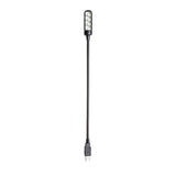 Adam Hall Stands SLED 1 ULTRA USB C - Schwanenhalslampe, USB-Stecker, 4 COB-LEDs und optionale Farben
