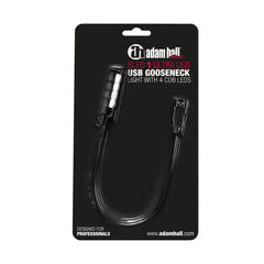 Adam Hall Stands SLED 1 ULTRA USB - Schwanenhalslampe, USB-Stecker, 4 COB-LEDs