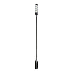 Adam Hall Stands SLED 1 ULTRA XLR 3 - 3-polige XLR-Schwanenhalslampe mit 4 COB-LEDs