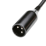 Adam Hall Stands SLED 1 ULTRA XLR 3 - 3-polige XLR-Schwanenhalslampe mit 4 COB-LEDs