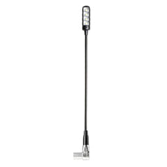 Adam Hall Stands SLED 1 ULTRA XLR 4 A - Abgewinkelte 4-polige XLR-Schwanenhalslampe mit 4 COB-LEDs