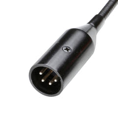 Adam Hall Stands SLED 1 ULTRA XLR 4 - 4-polige XLR-Schwanenhalslampe mit 4 COB-LEDs
