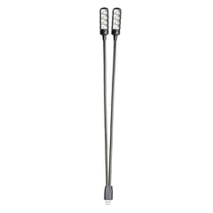 Adam Hall Stands SLED 2 ULTRA USB - LED-Lampe mit doppeltem Schwanenhals und USB-Stecker