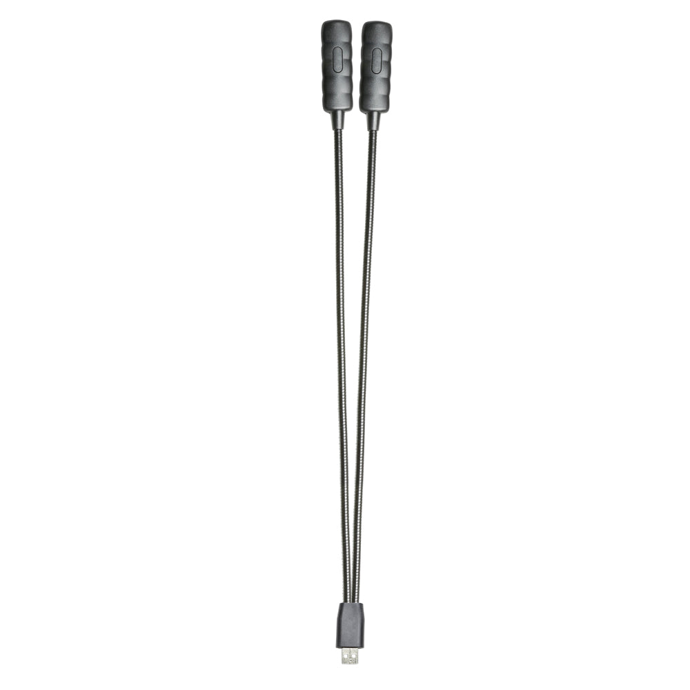 Adam Hall Stands SLED 2 ULTRA USB - LED-Lampe mit doppeltem Schwanenhals und USB-Stecker