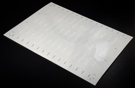 Aufkleber Bogen (Rack-Panels, Drahtlose Systeme, Mischpulte & DJs)