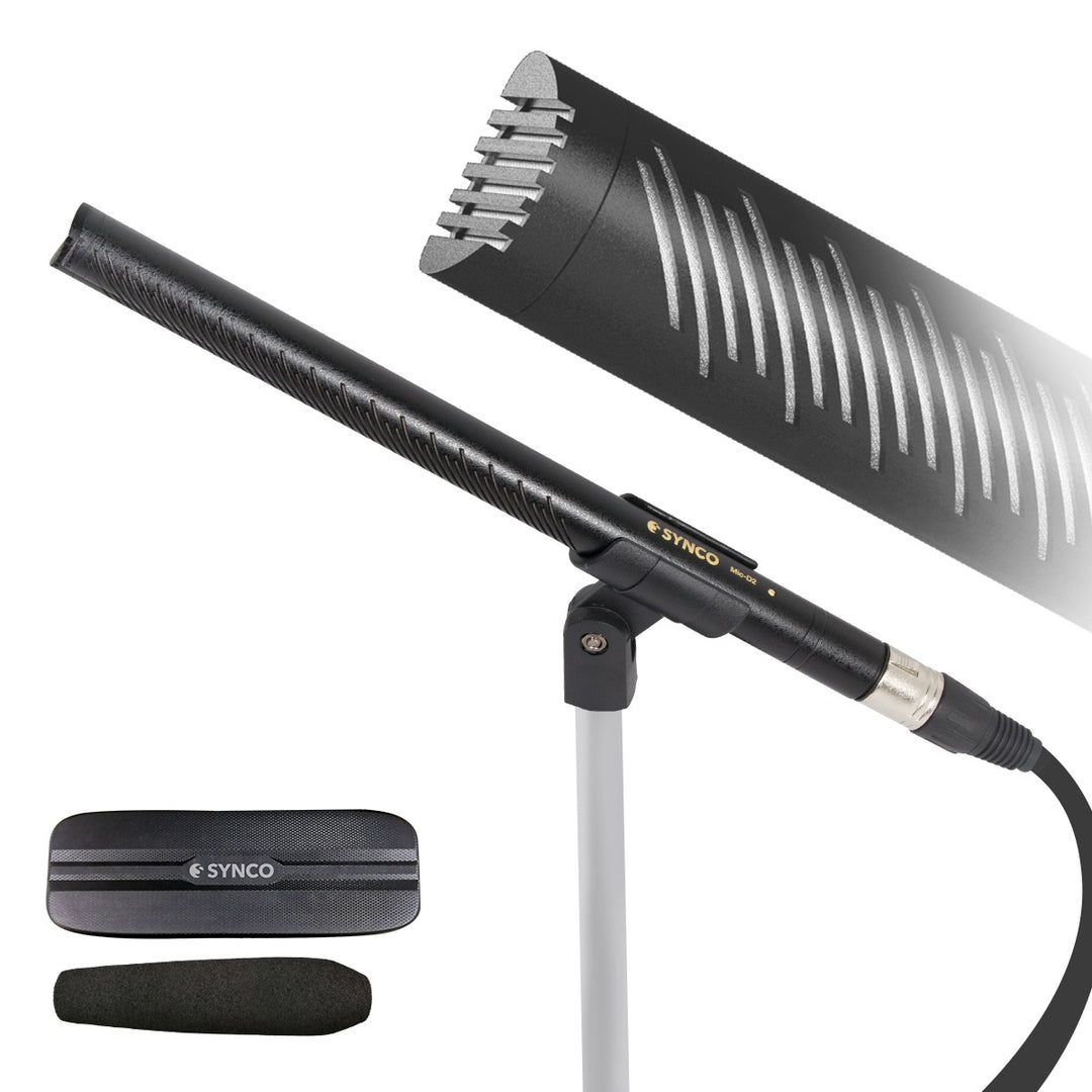 Synco D2 Broadcast-Richtrohrmikrofon für 48 Volt Phantomstrom