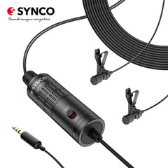 Synco Lavalier-Mikrofon mit 2 Lavalier-Mikrofonen