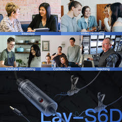 Synco Lavalier-Mikrofon mit 2 Lavalier-Mikrofonen