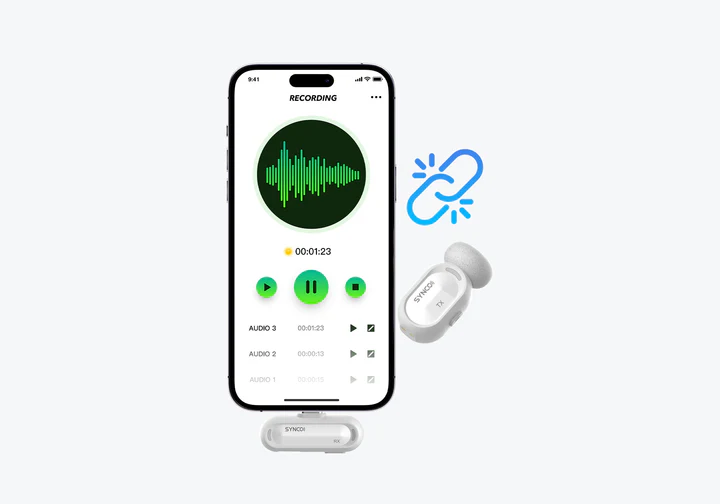 Synco Smic trådløst mikrofonsæt til USB-C, sort