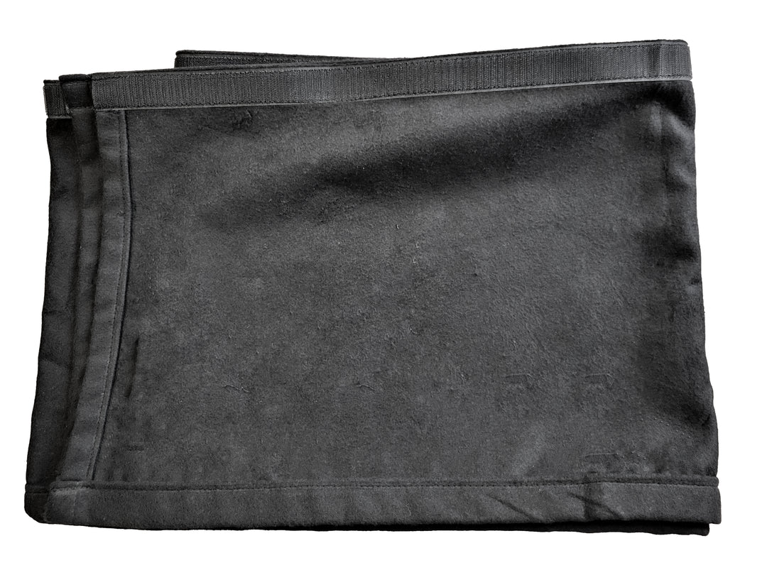 Molton m. Klettverschluss (6m x 40cm, Schwarz)
