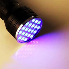 UV Taschenlampe m. 21 LED Dioden