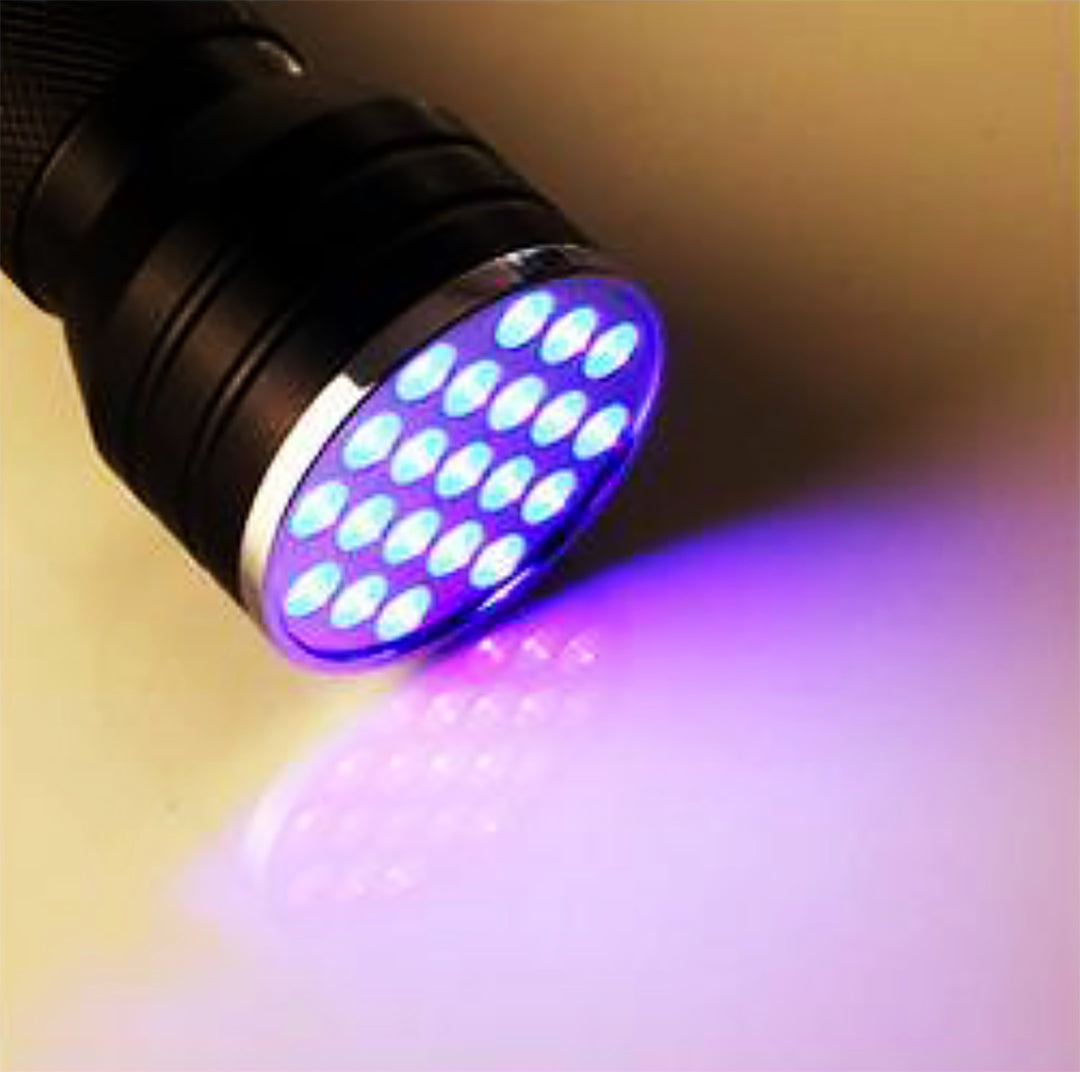 UV Taschenlampe m. 21 LED Dioden