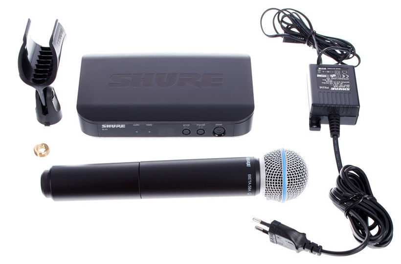 Shure BLX24 B58A Drahtlos Mikrofone (S8)