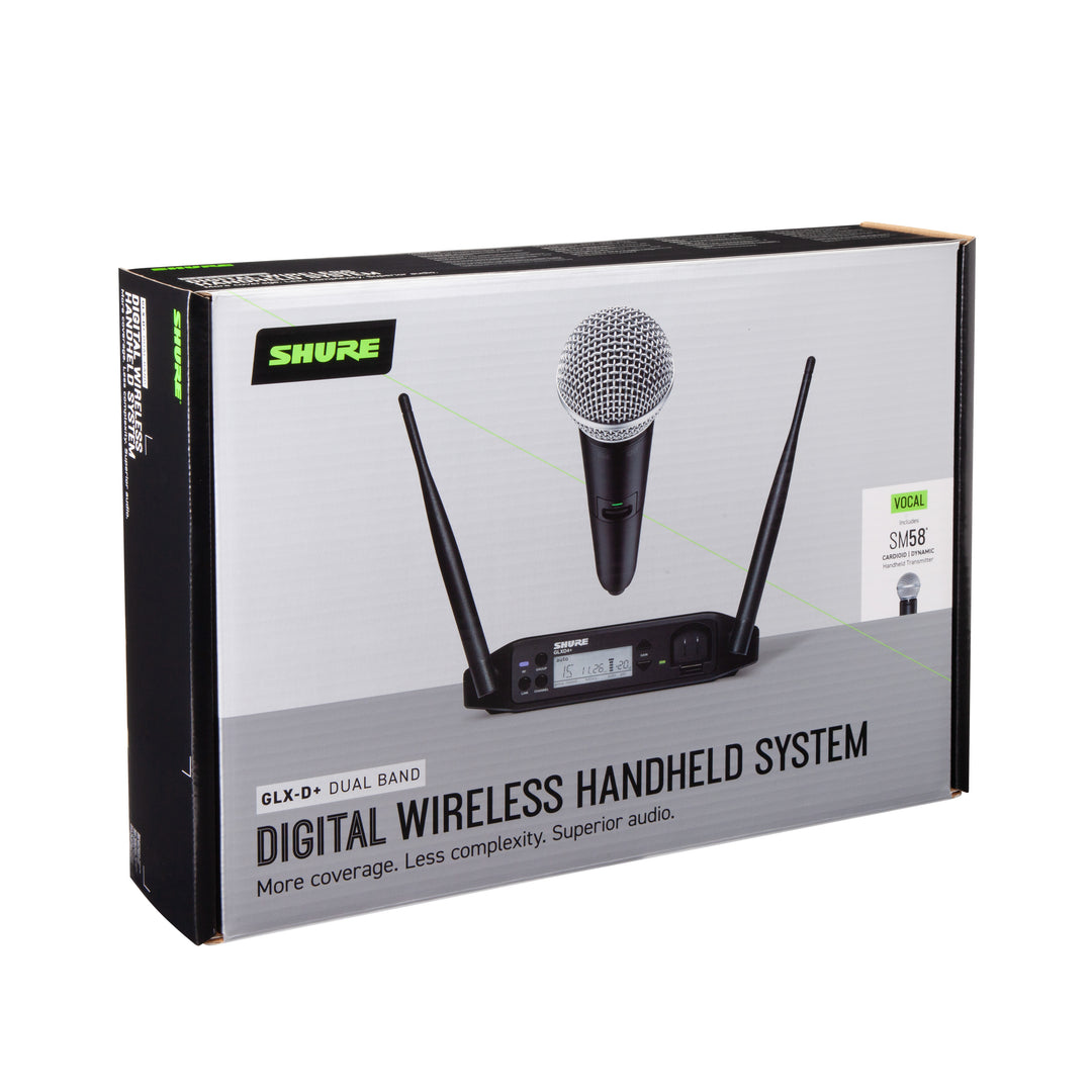 Shure GLXD24+ SM58 Drahtloses Mikrofonsystem