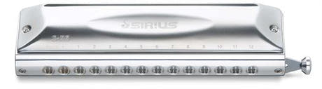Suzuki Sirius S-56S - 14 Löcher chromatische Mundharmonika mit "Straight Slide".