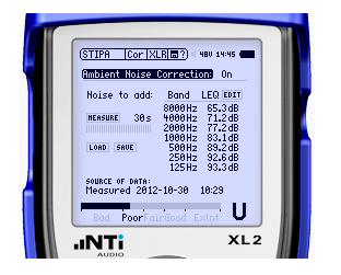 NTI XL 2 STIPA Handheld Audio und Akustik Analyzer