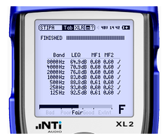 NTI XL 2 STIPA Handheld Audio und Akustik Analyzer