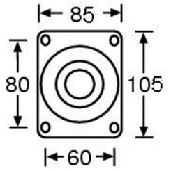 Lenkrolle ohne Bremse (100mm)