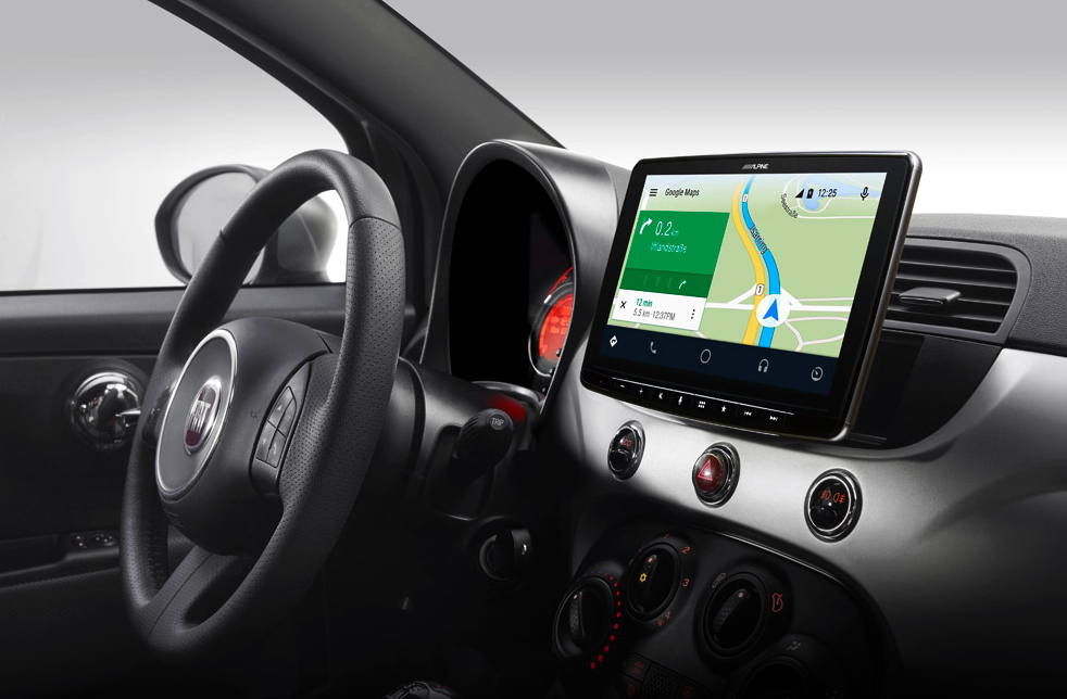 Apple Carplay, Android Auto in Fiat 500 Beige Interieur (2007-2015)