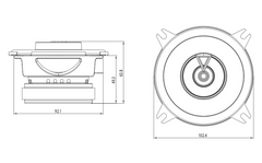 JBL CLUB 422F Auto-Lautsprecherset (10cm, 4")