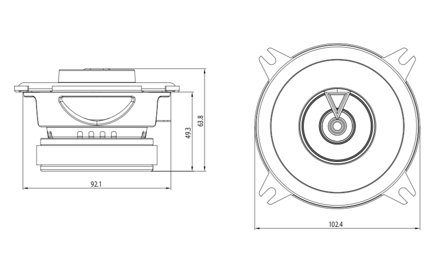 JBL CLUB 422F Auto-Lautsprecherset (10cm, 4")