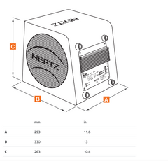 HERTZ Aktiver Subwoofer (140W, 8")