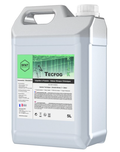 Nebelfluid für Brandübung, Verbrannte Chemikalien (5L)
