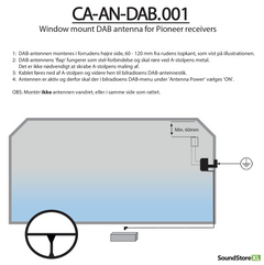 Pioneer DAB+ Scheibenantenne CA-AN-DAB.001