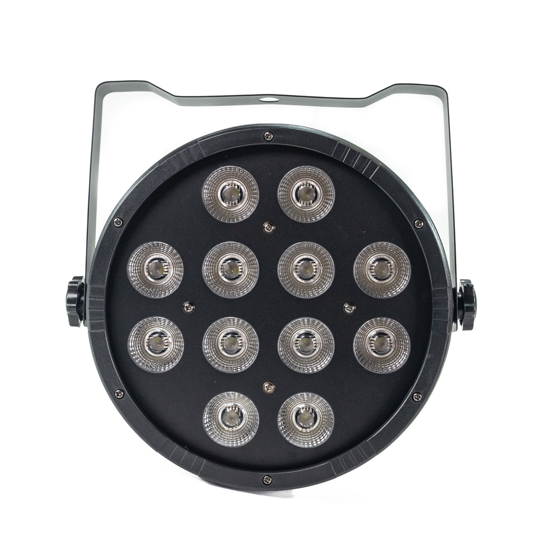 Marconi Polaris 12x12W RGBW Parlampe 4 stk. Bundle m/taske