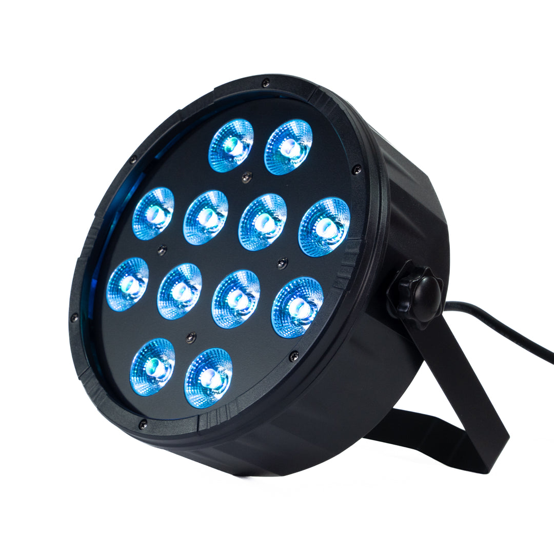 Marconi Polaris 12x12W RGBW Parlampe 4 stk. Bundle m/taske