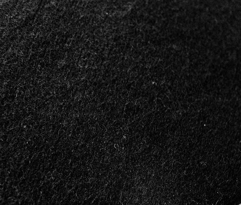 Molton Laufmeter (Schwarz, 1 x 3m, 300g)