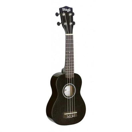 Stagg US-NIGHT Sopranukulele mit Gigbag (Schwarz)