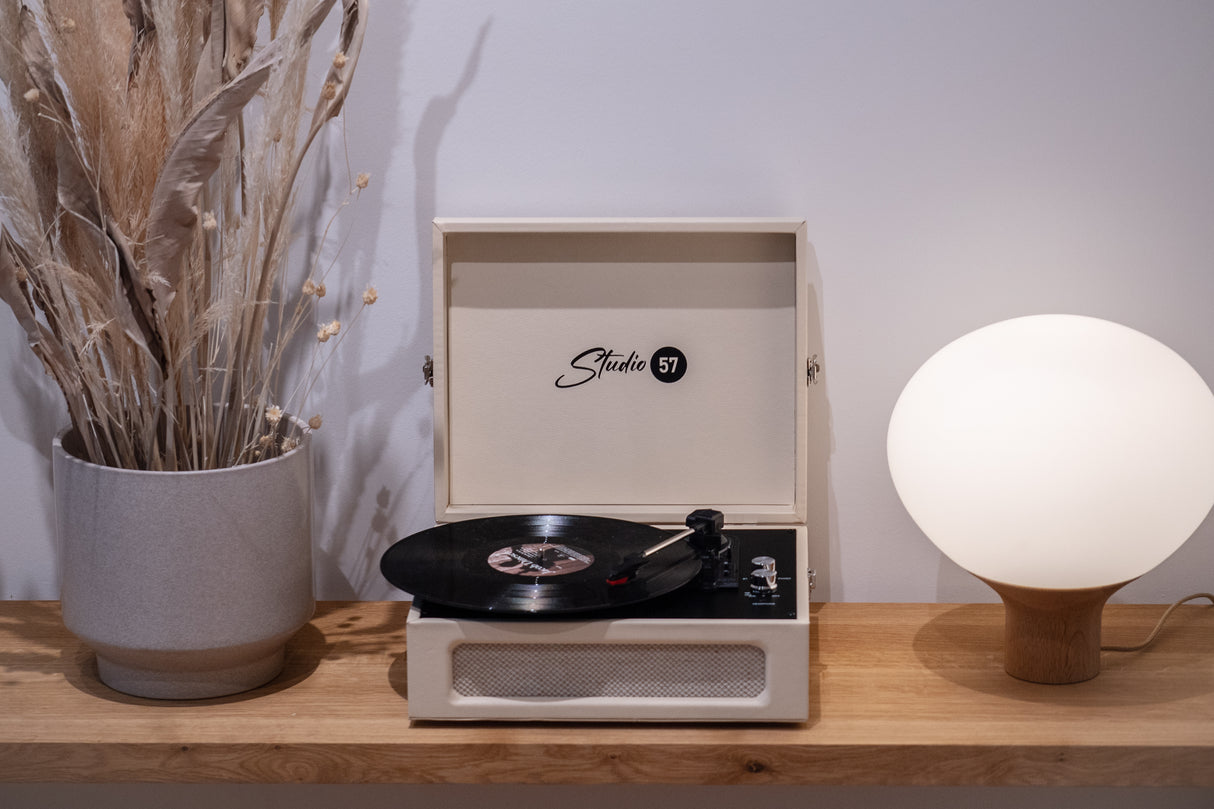 Studio 57 Groovy Turntable (Creme)