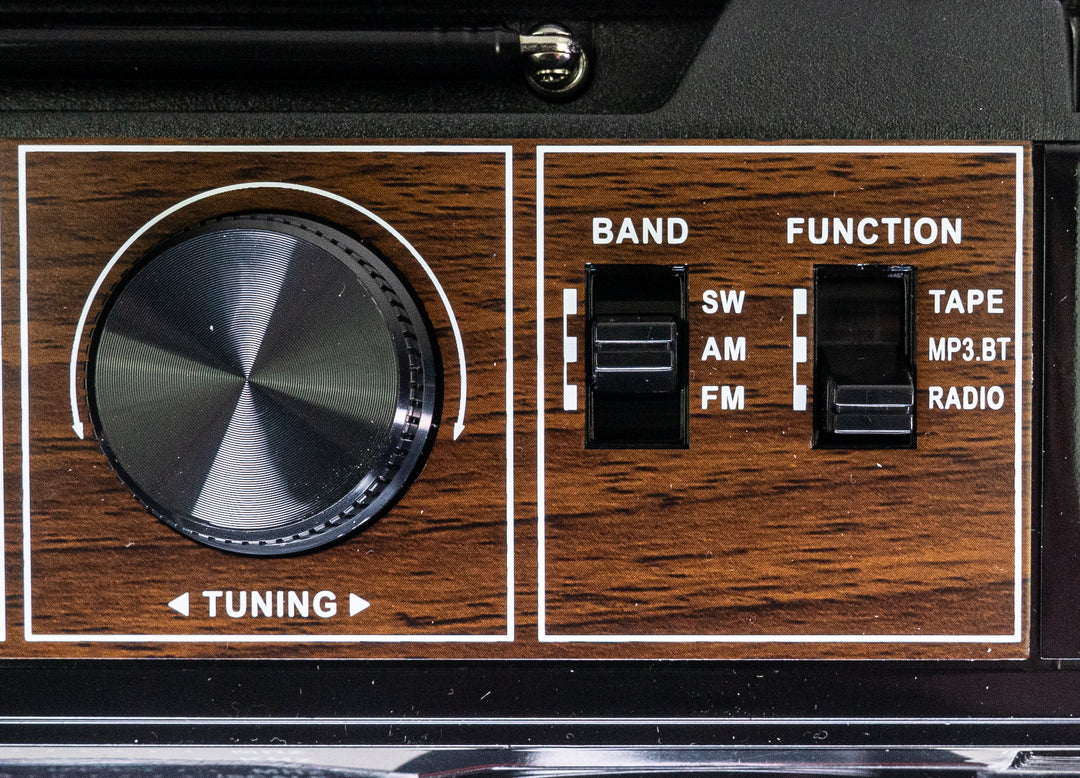 Studio 57 - Kassettenspieler mit FM & Bluetooth, Schwarz