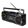 Studio 57 - Kassettenspieler mit FM & Bluetooth, Schwarz