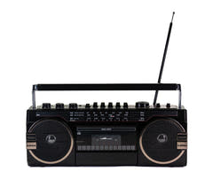 Studio 57 - Kassettenabspieler m. FM & Bluetooth, Black + Kassette