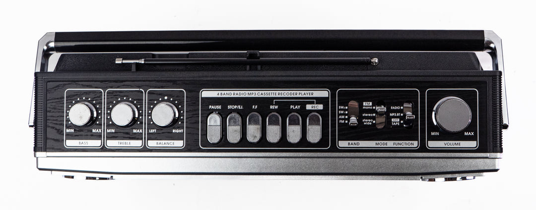 Studio 57 - Ghettoblaster mit Bluetooth (Silber)