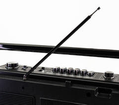 Studio 57 - Ghettoblaster mit Bluetooth (Silber)