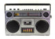 Studio 57 Boombox (Bluetooth) Silber
