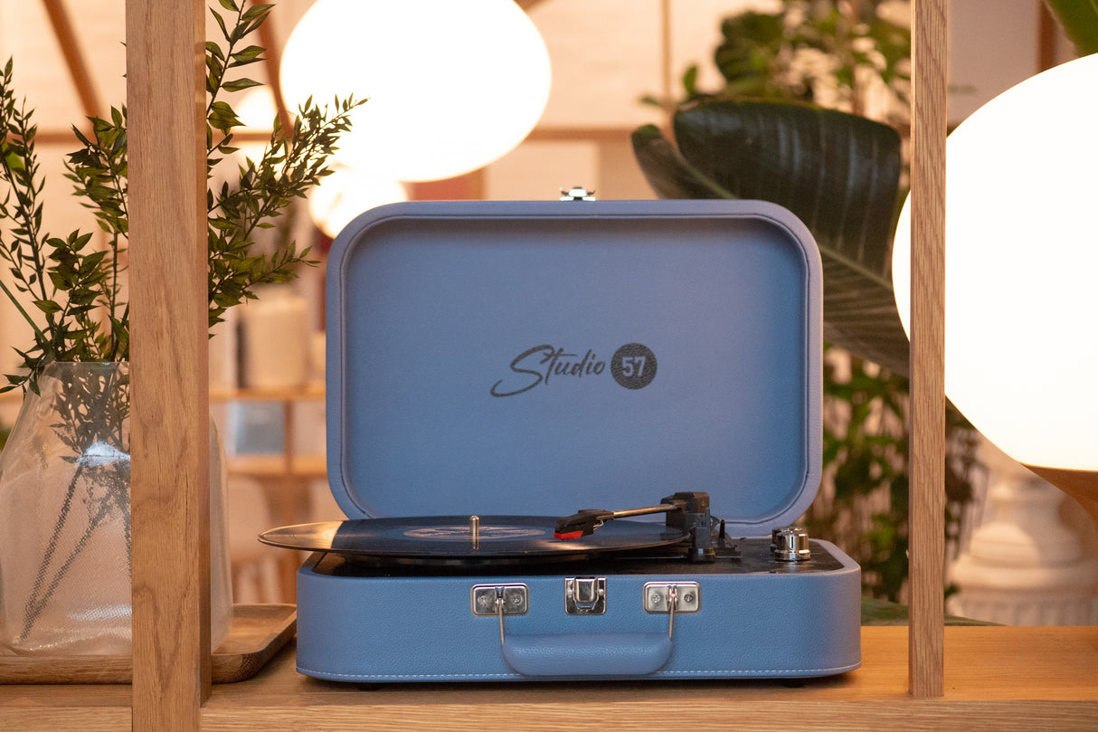 Studio 57 Mellow Plattenspieler (Blau)