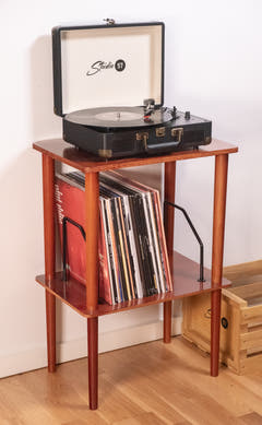 Studio 57 Plattenspielertisch mit Stauraum (Holz)