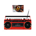 Studio 57 - Kassettenabspieler m. FM & Bluetooth, Rot + Kassette