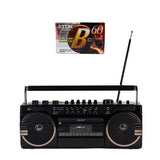 Studio 57 - Kassettenabspieler m. FM & Bluetooth, Black + Kassette